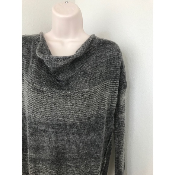 LOFT Textured Striped Cowl Neck Sweater - Picture 2 of 5